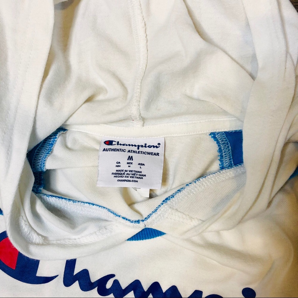 Champion hooded T shirt